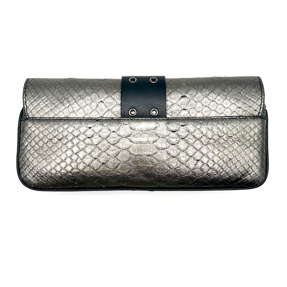 Christian Dior Street Chic Metallic Snakeskin Clutch - Picture 2 of 12
